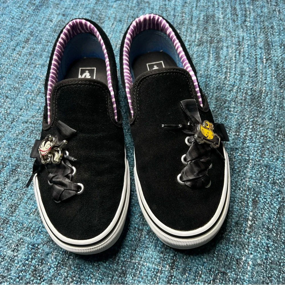 RARE Vans x Disney Nightmare Before Christmas Slip On Sneakers Haunted Toys 7